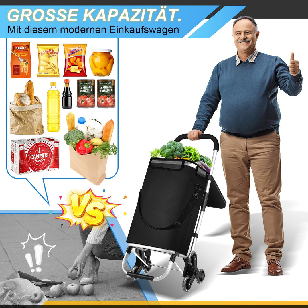 Shopping trolley shopping roller foldable 40L | Skanto