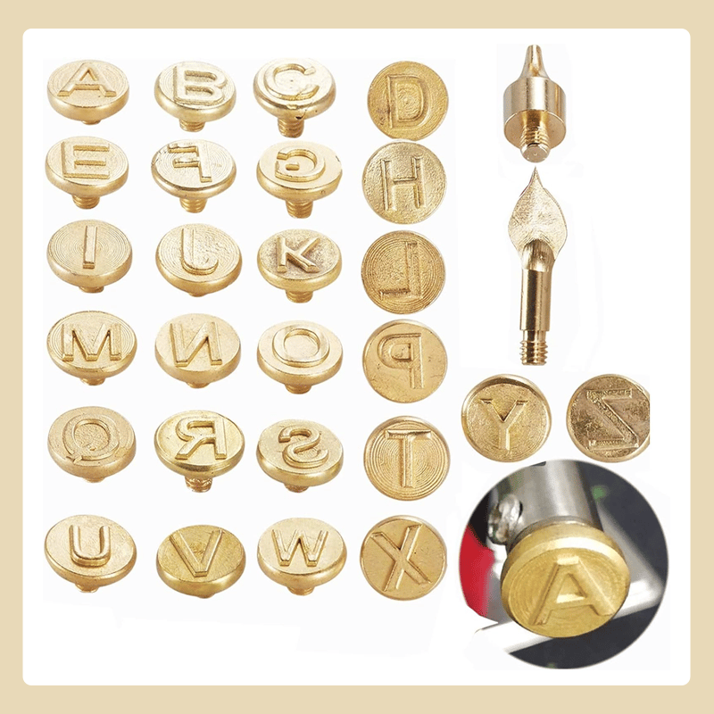 Skanto | 26 Buchstaver Kobberform —DIY Trebrenning/Laging Set