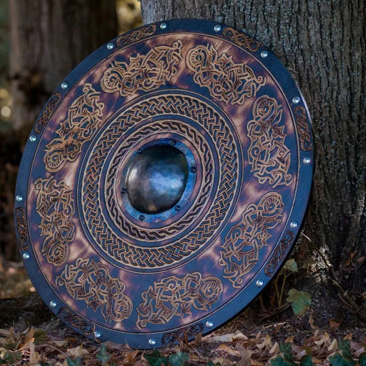 Skanto | Eivor Valhalla Raven Kamp Skadet Viking Tre Skjold 30CM