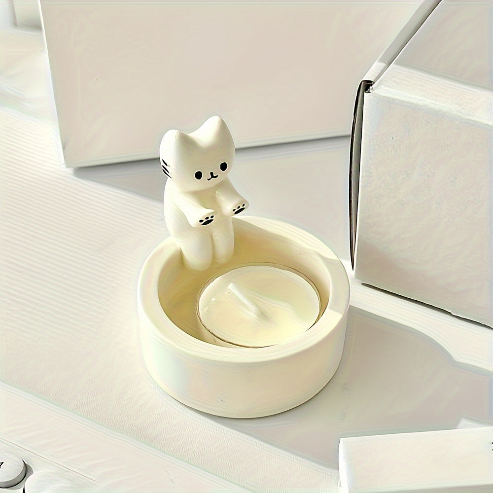 CharmingCat - Lekende Harpiksk Candle Skuff for Organisering Skanto
