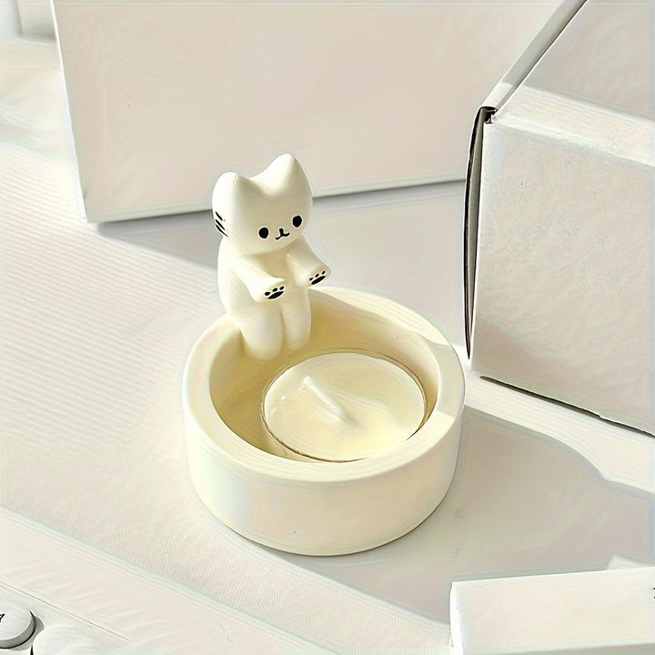 CharmingCat - Lekende Harpiksk Candle Skuff for Organisering Skanto