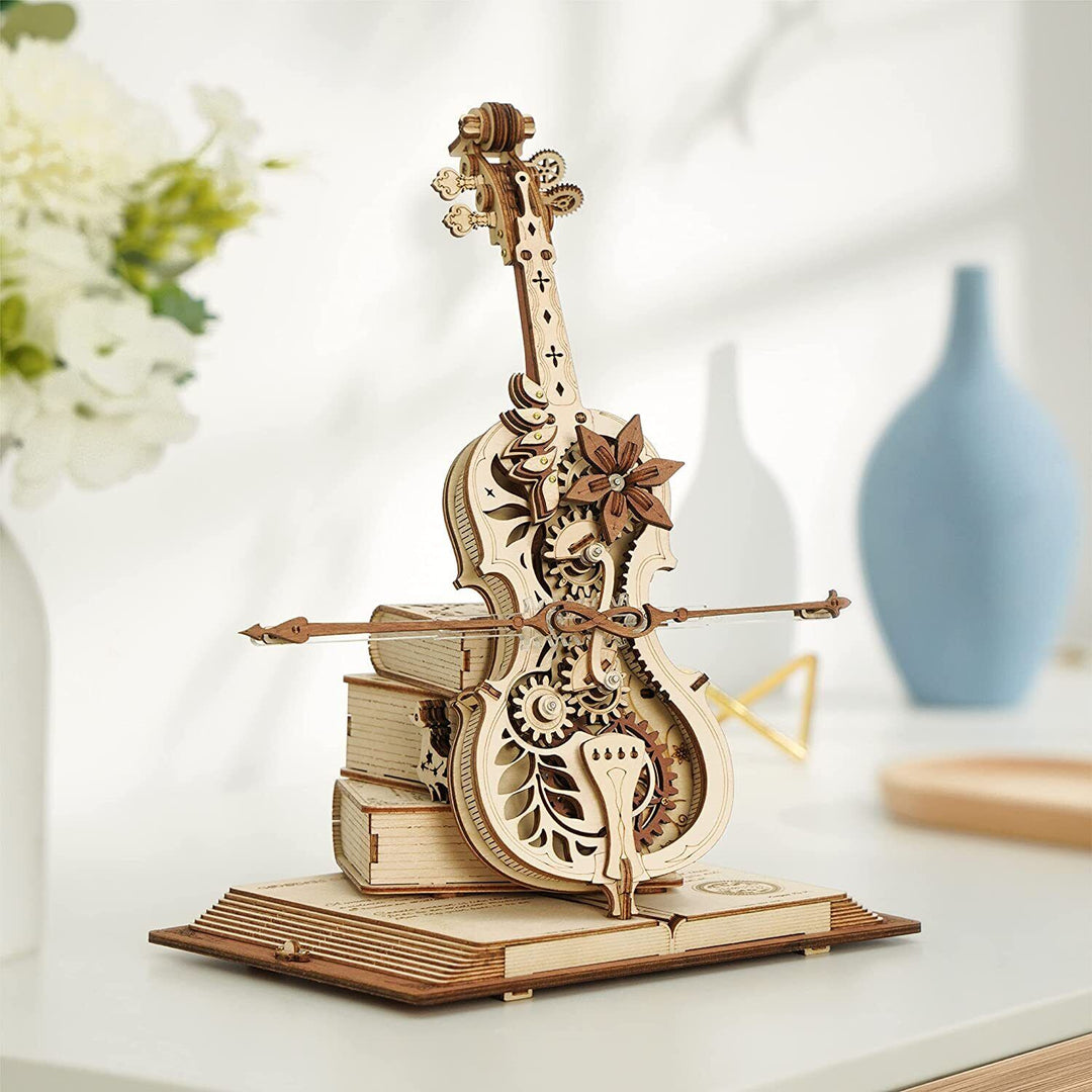 Skanto | DIY Tre Cello, Selvspillende Musikkinstrument, Magisk Musikkboks, Kule Gaveideer