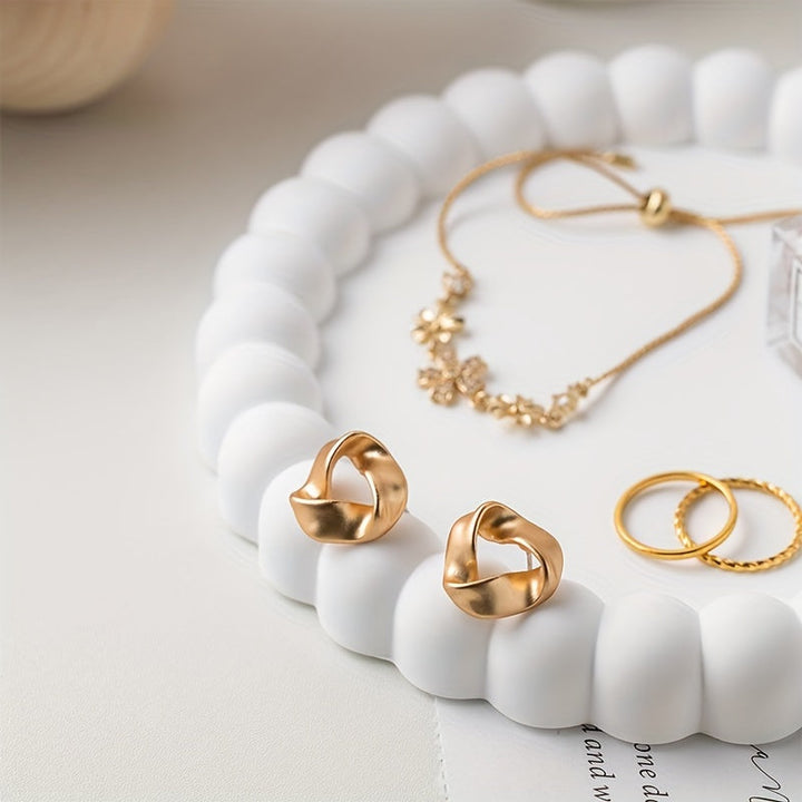 Elegant RingTray - Multifunksjonell Smykkeskål for Stilig Organisering Skanto