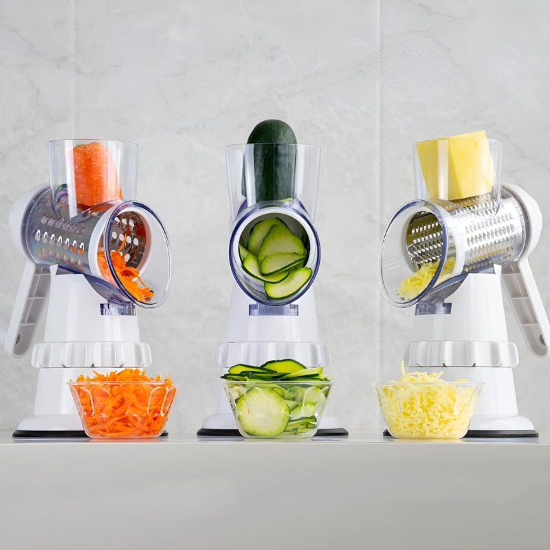 VeggieMaster Slicer - Håndholdt grønnsaksskjærer med 3 blader Skanto