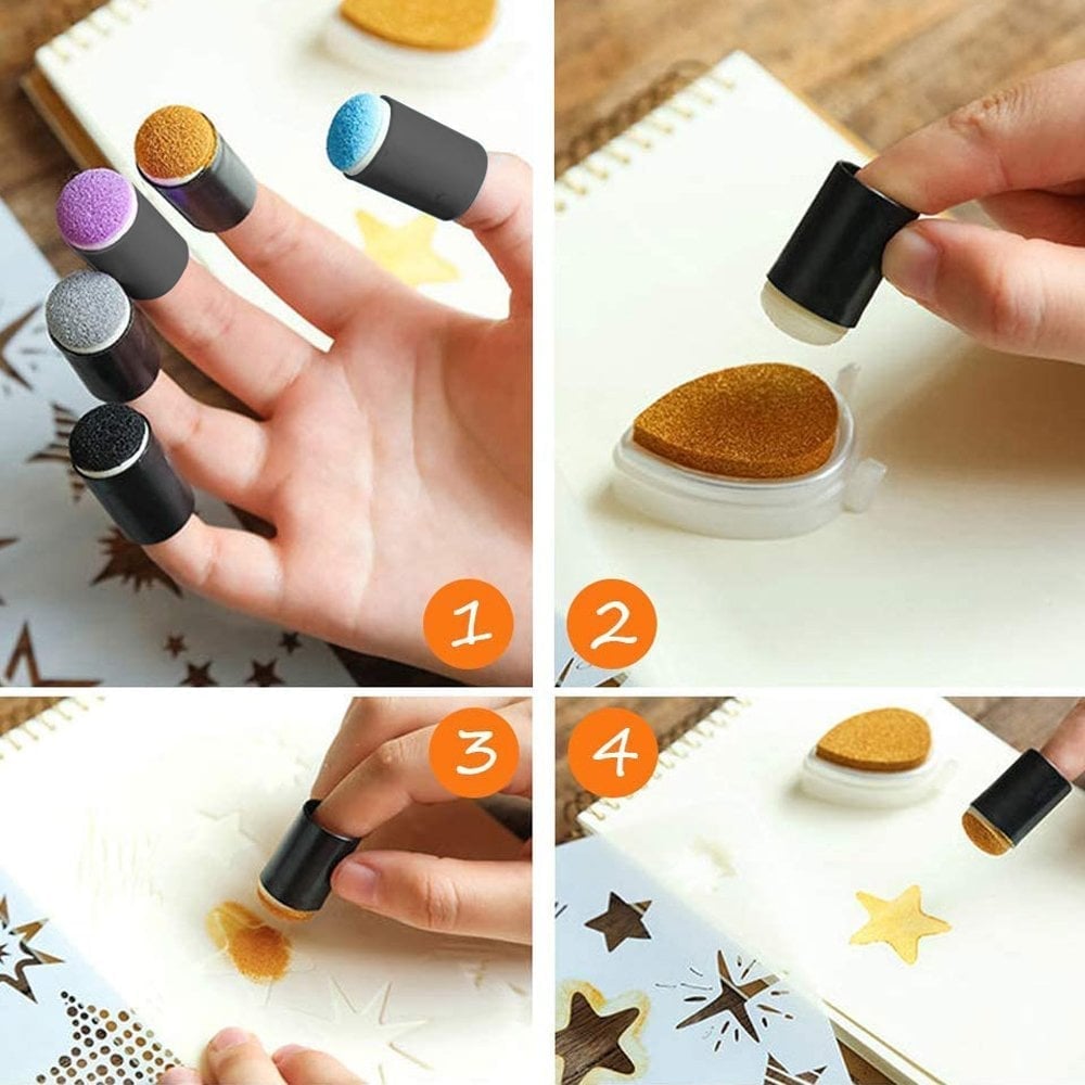 Skanto | DIY svamp finger malingssett