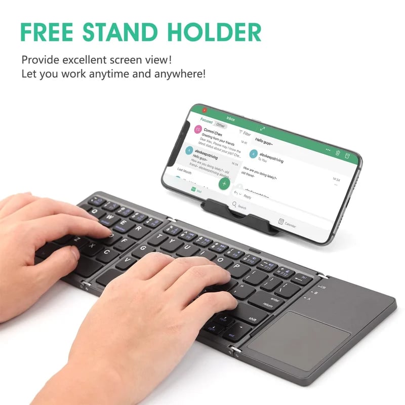 Skanto | Sammenleggbar Bluetooth-tastatur med berøringspad