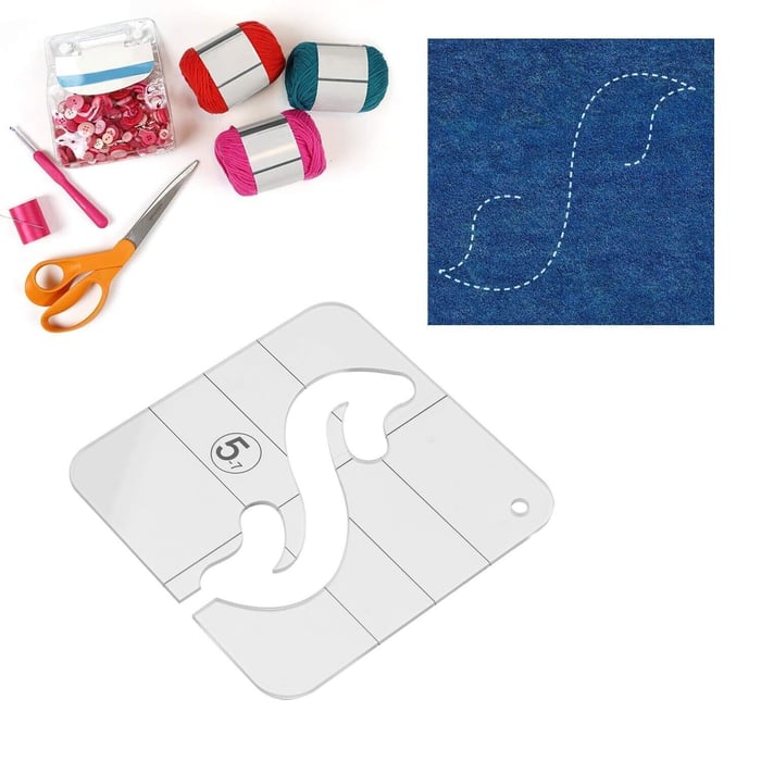 Skanto | Free-Motion Plagg Linjal Sett(12 PCS)