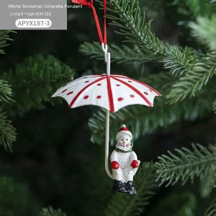 Skanto | Nordic Iron Christmas Hot Air Balloon Parachute Pendant Creative Decorations Tree Charms Hangings