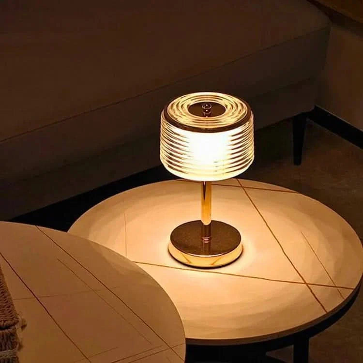 Skanto | LED Ring Bordlampe med Multi-Lags Skjerm