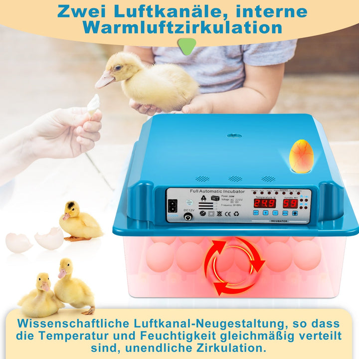 Brutautomat Fulle Automatisk Inkubator for Kyllinger 36 Egg | Skanto