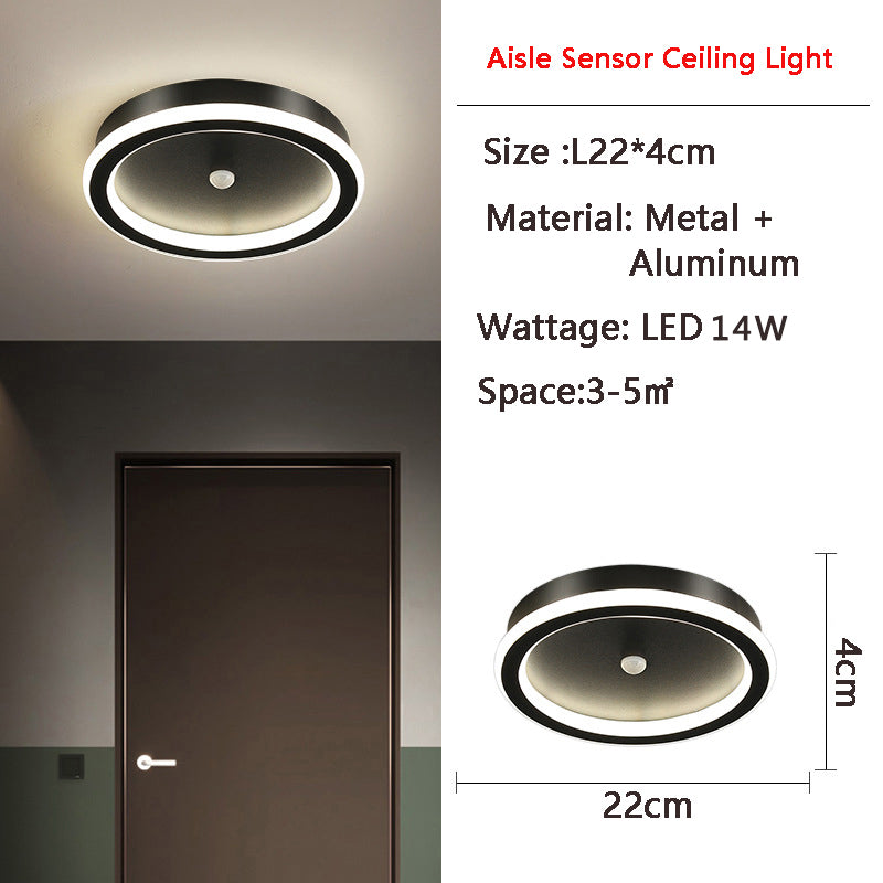 Skanto | MotionGlide PIR Bevegelsessensor LED Taklampe | Smart Belysning | Energisparende | Perfekt for Gang & Bad