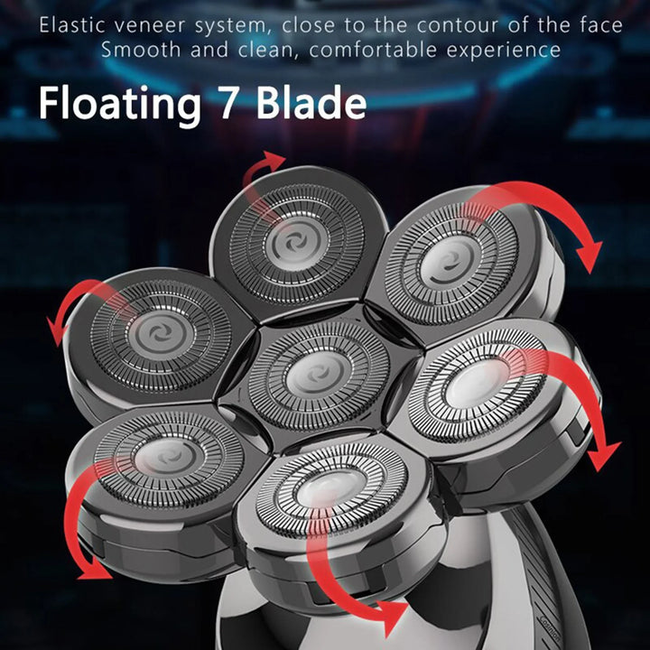 Skanto | FlexiShave Pro – 7D Elektrisk Barberhøvel for Glatt & Irritasjonsfri Barbering