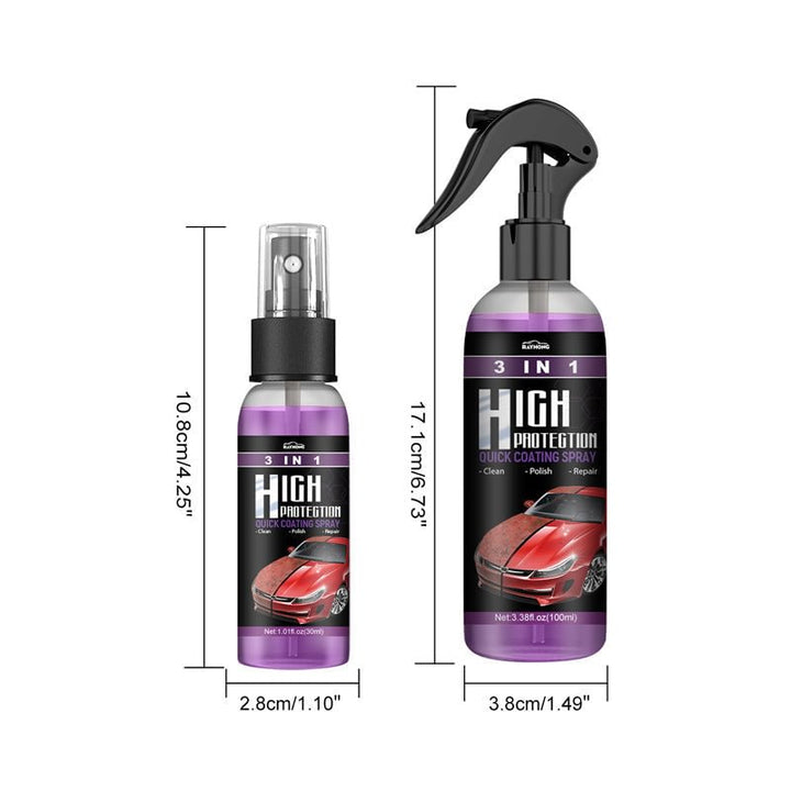 3 i 1 Høybeskyttende Bil Spray | Skanto