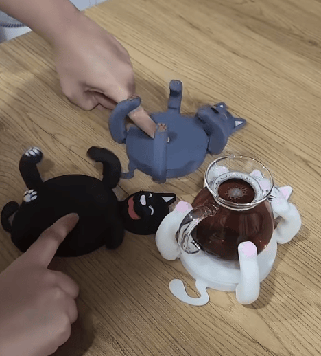 Skanto | CozyPaw – Beskytt overflater med sjarmerende katteformede coasters