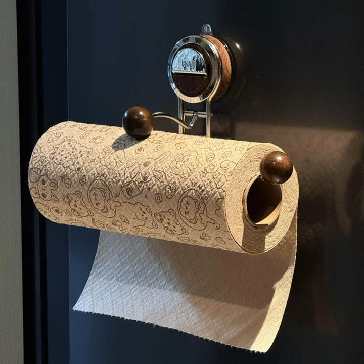 Skanto | KitchenGrip Rullholder Rustfritt Stål Kjøkkenpapirholder med Sugekop