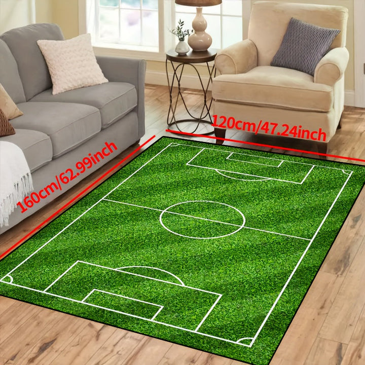 Skanto | SoccerPlay | Antiskli Vaskbar Teppe for Stue & Soverom