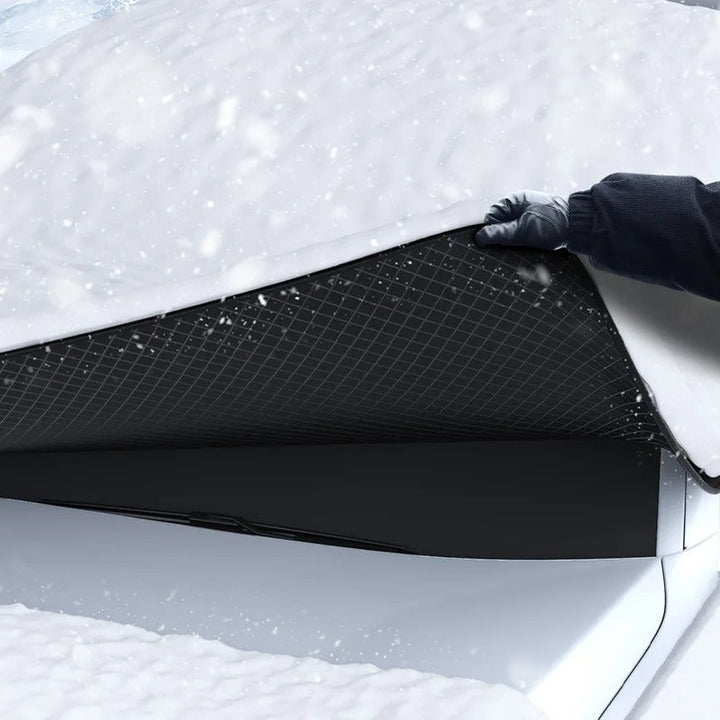 Magnetisk bilvindu snø- og solbeskyttelse – Slitesterk og kompakt | Skanto