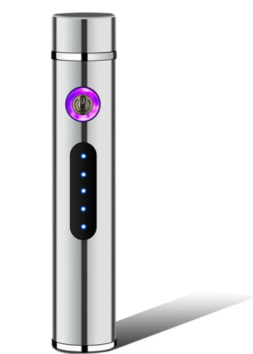 Skanto | Voltrino Sylinder USB-tenner | Dobbelbue-teknologi | Oppladbar & vindbestandig | Edelmetallhus for menn