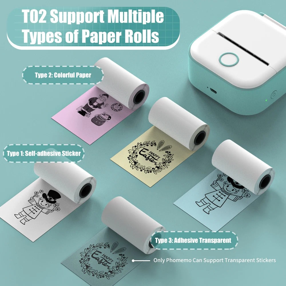 PocketPrint Mini – Bærbar termisk fotoprinter uten Skantoekk | Skanto