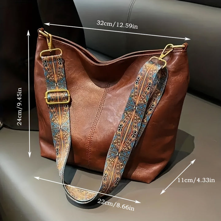 Skanto | CityPure PU Messengerbag – Hvit Urban Skulderveske med Glidelås