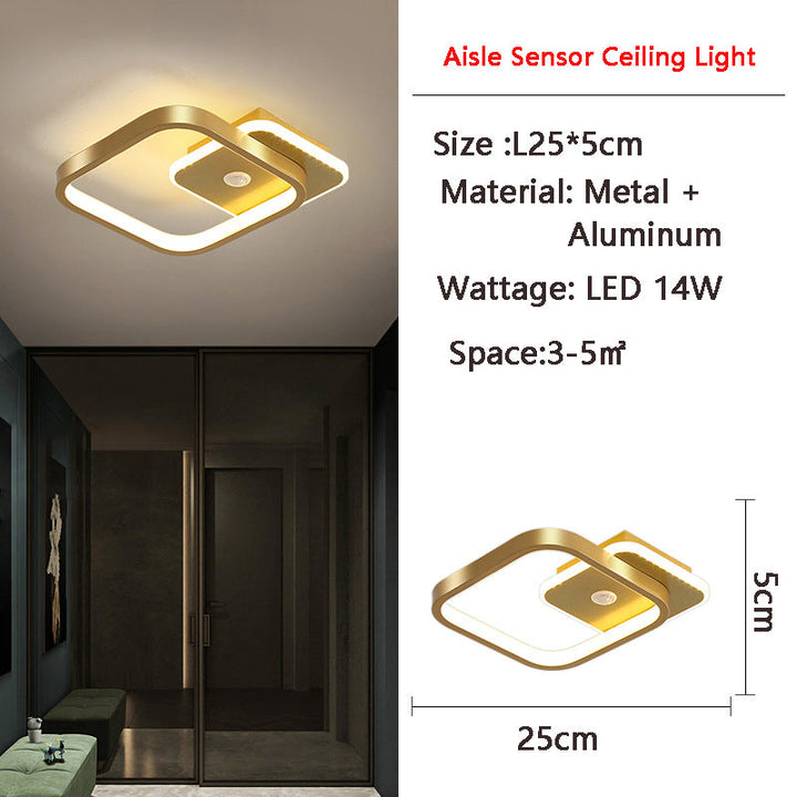 Skanto | MotionGlide PIR Bevegelsessensor LED Taklampe | Smart Belysning | Energisparende | Perfekt for Gang & Bad