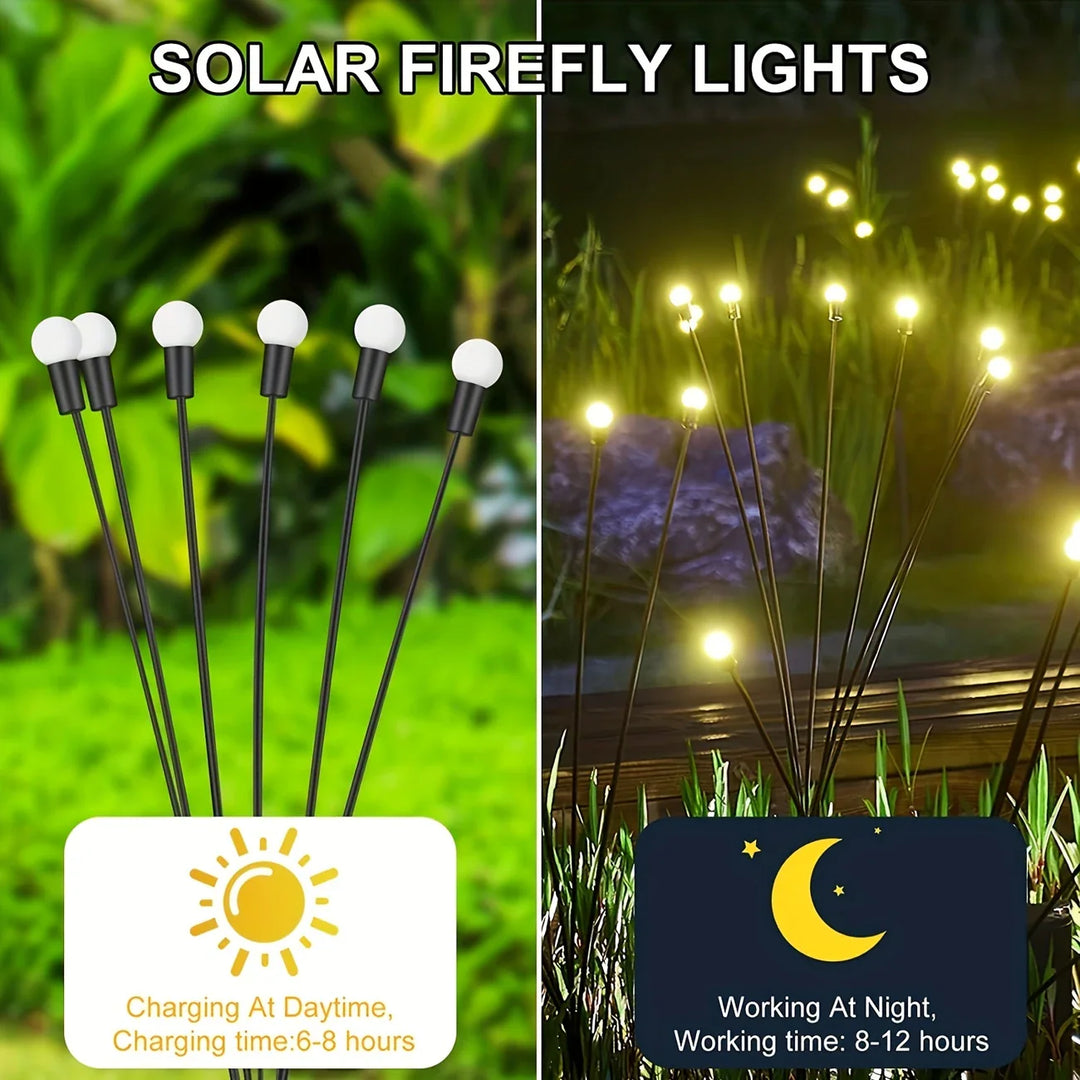 Skanto | LED Sollys for Hage med Fleksible Lyskuler – Vanntett Dekorativt Lys for Bed og Stier