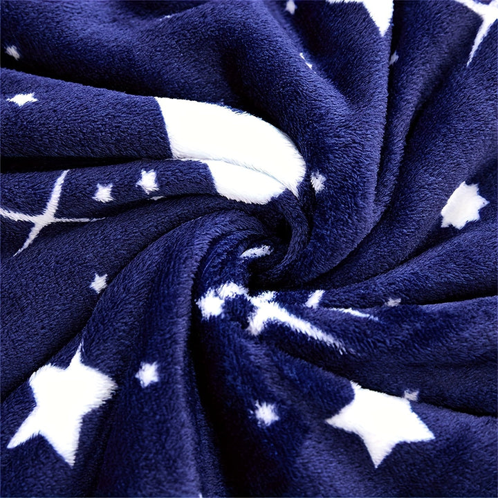 MeteorFleece – Myk Fleece Teppe med Meteor Mønster Skanto
