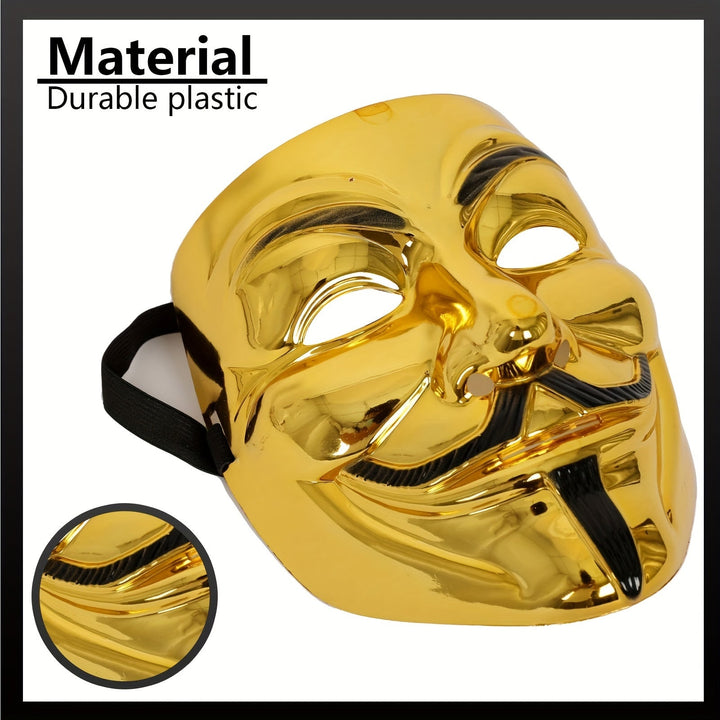 Skanto | Men’s Full Face Plastic Halloween Mask | Anonymous Cosplay
