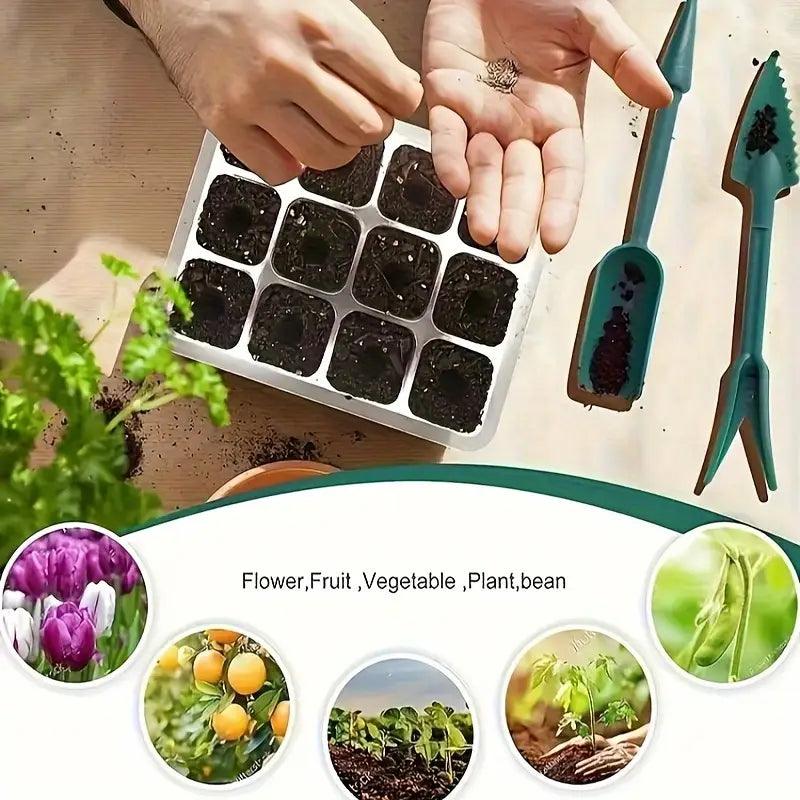 Norvo | Growmida Innendørs Vekstsett | Med LED Plantebelysning & Justerbart Fuktighetsdeksel | 36-Celle Spire Stasjon | Inkl. Tilbehør