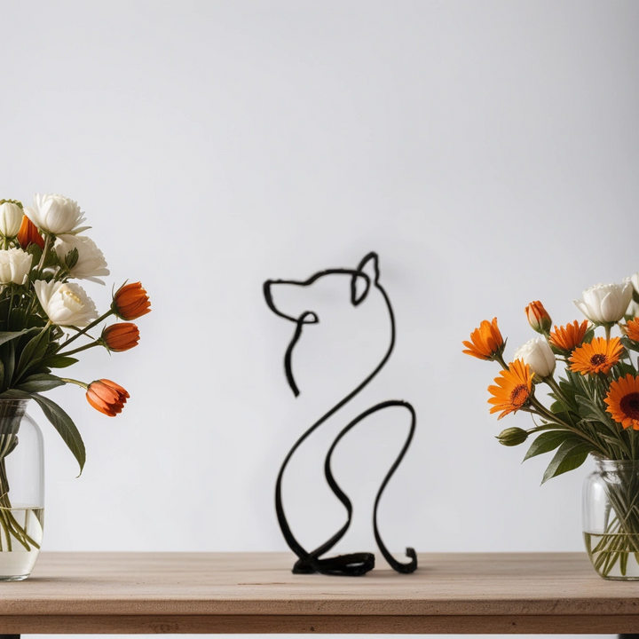 Skanto | Artipaws Abstrakt Hundeskulptur | Moderne design | Høy kvalitet kunstfigur | For hylle & bord