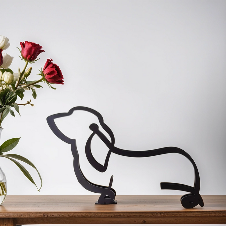 Skanto | Artipaws Abstrakt Hundeskulptur | Moderne design | Høy kvalitet kunstfigur | For hylle & bord