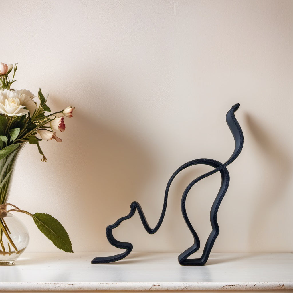 Skanto | Artipaws Abstrakt Hundeskulptur | Moderne design | Høy kvalitet kunstfigur | For hylle & bord