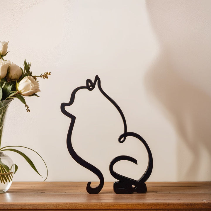 Skanto | Artipaws Abstrakt Hundeskulptur | Moderne design | Høy kvalitet kunstfigur | For hylle & bord