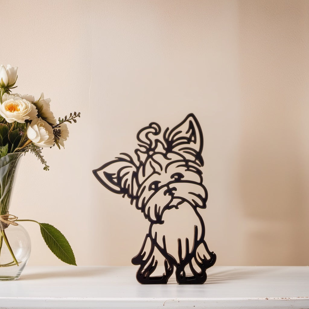 Skanto | Artipaws Abstrakt Hundeskulptur | Moderne design | Høy kvalitet kunstfigur | For hylle & bord