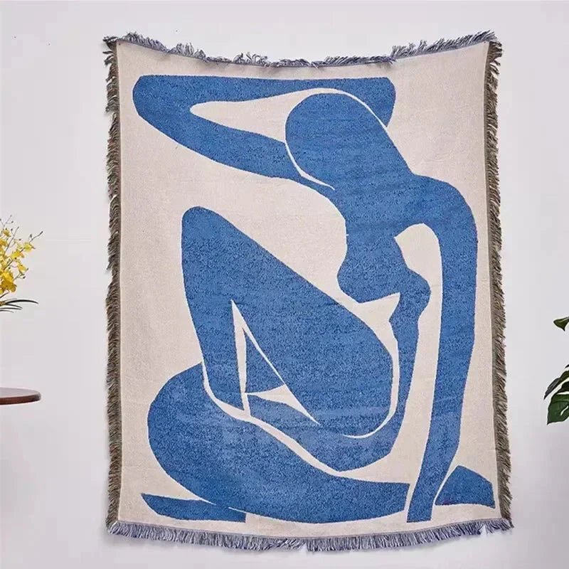 Abstract Tapestry Kastepledd for Koselig Hjem Dekor | Skanto