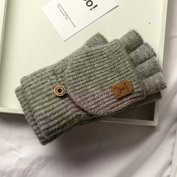 Skanto | Menns WinterPro Fingerless Hansker – Tykk, Varm og Behagelig