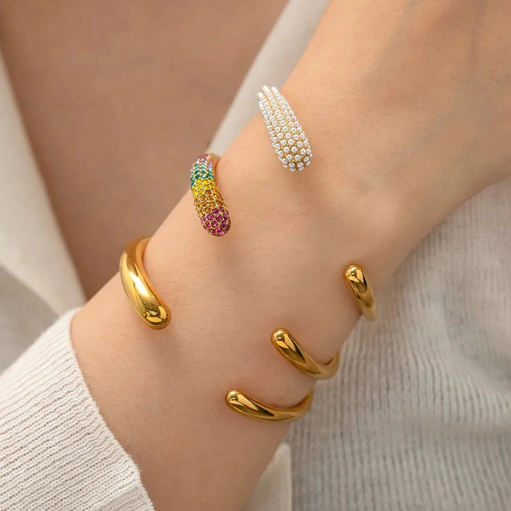 Skanto | Aksonert Klassisk Bangle Cuff Armbånd