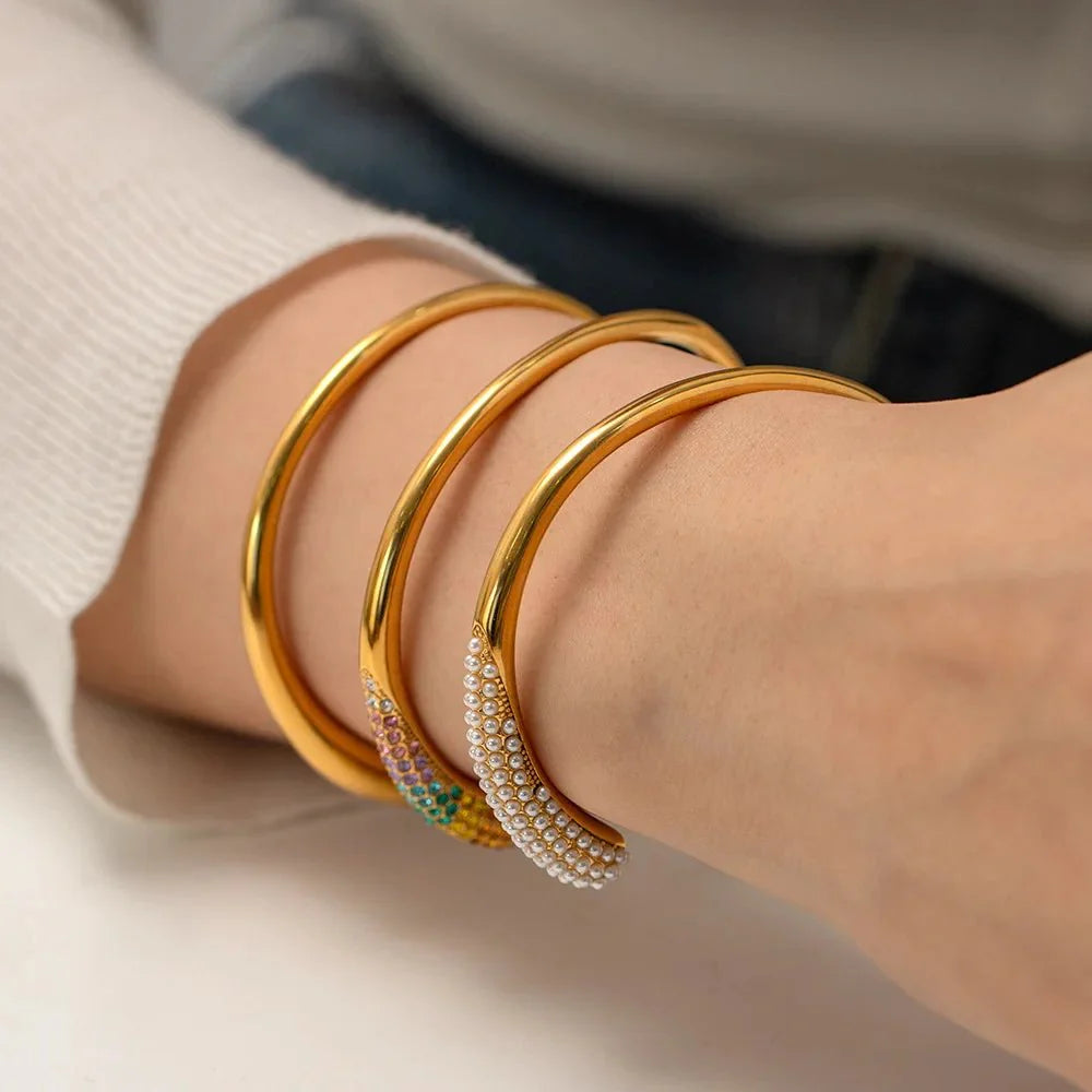 Skanto | Aksonert Klassisk Bangle Cuff Armbånd