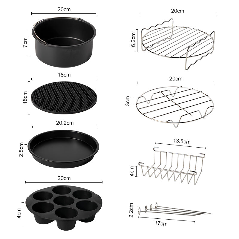 CookMaster Set - Fullstendige tilbehør for Airfryer Skanto