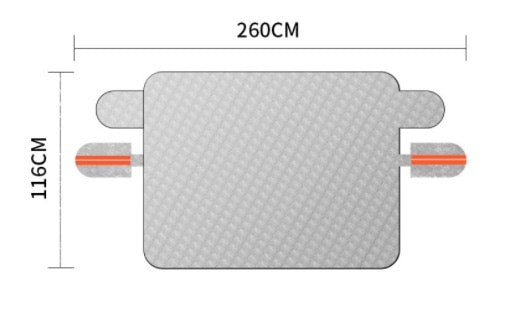 Skanto | WinterShield Vindskjermbeskyttelse Magnetisk for Vindskjerm og Speil