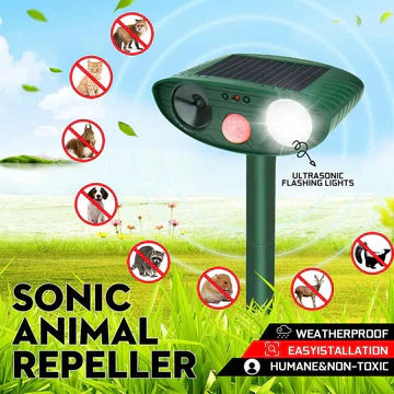 Skanto | Ultrasonic Chipmunk Repeller - Solcelledrevet - Bli kvitt jordekorn på 48 timer