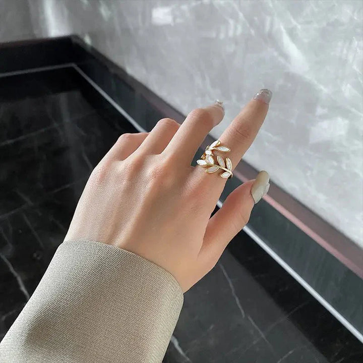Skanto | Justerbar Klassisk Gulldråpe Ring