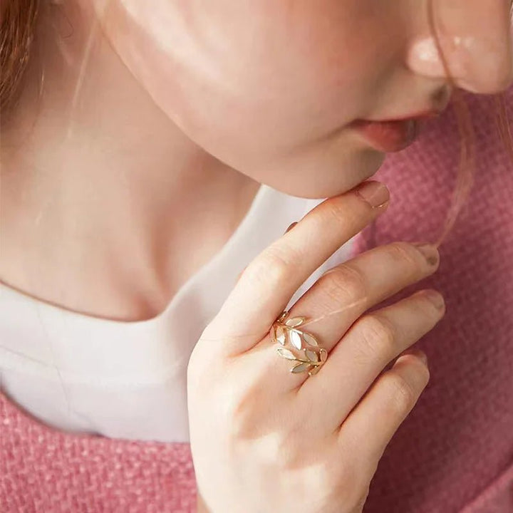 Skanto | Justerbar Klassisk Gulldråpe Ring