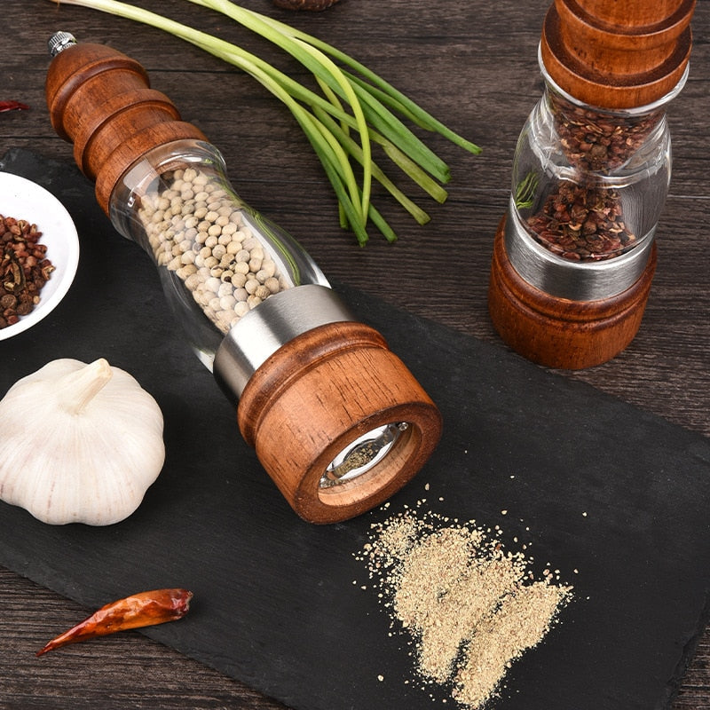 Justerbar grovhet tre salt- og pepperkvern sett tre møller | Skanto