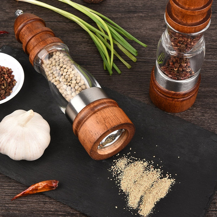 Justerbar grovhet tre salt- og pepperkvern sett tre møller | Skanto