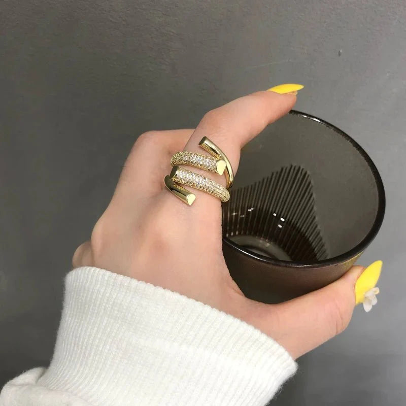 Skanto | Justerbar Lagd Diamant Ring