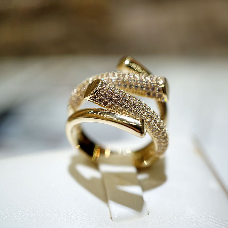 Skanto | Justerbar Lagd Diamant Ring