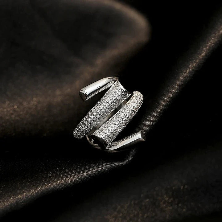 Skanto | Justerbar Lagd Diamant Ring