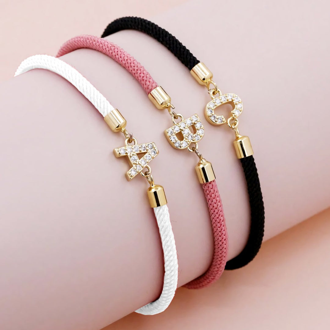 Skanto | Justerbare Bokstav Initial Armbånd