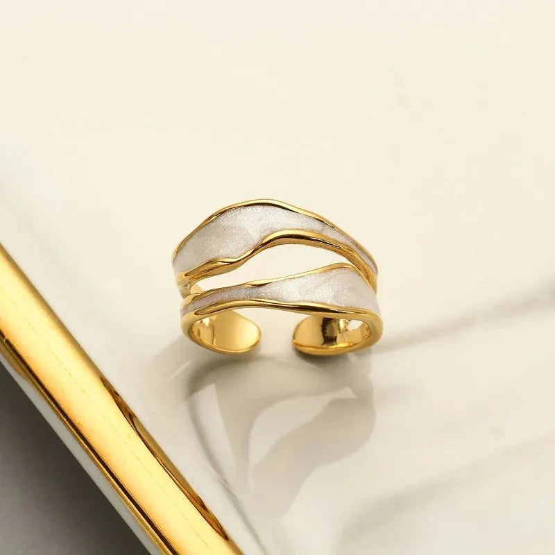 Skanto | Justerbar Luksus Gull Spalte Ring